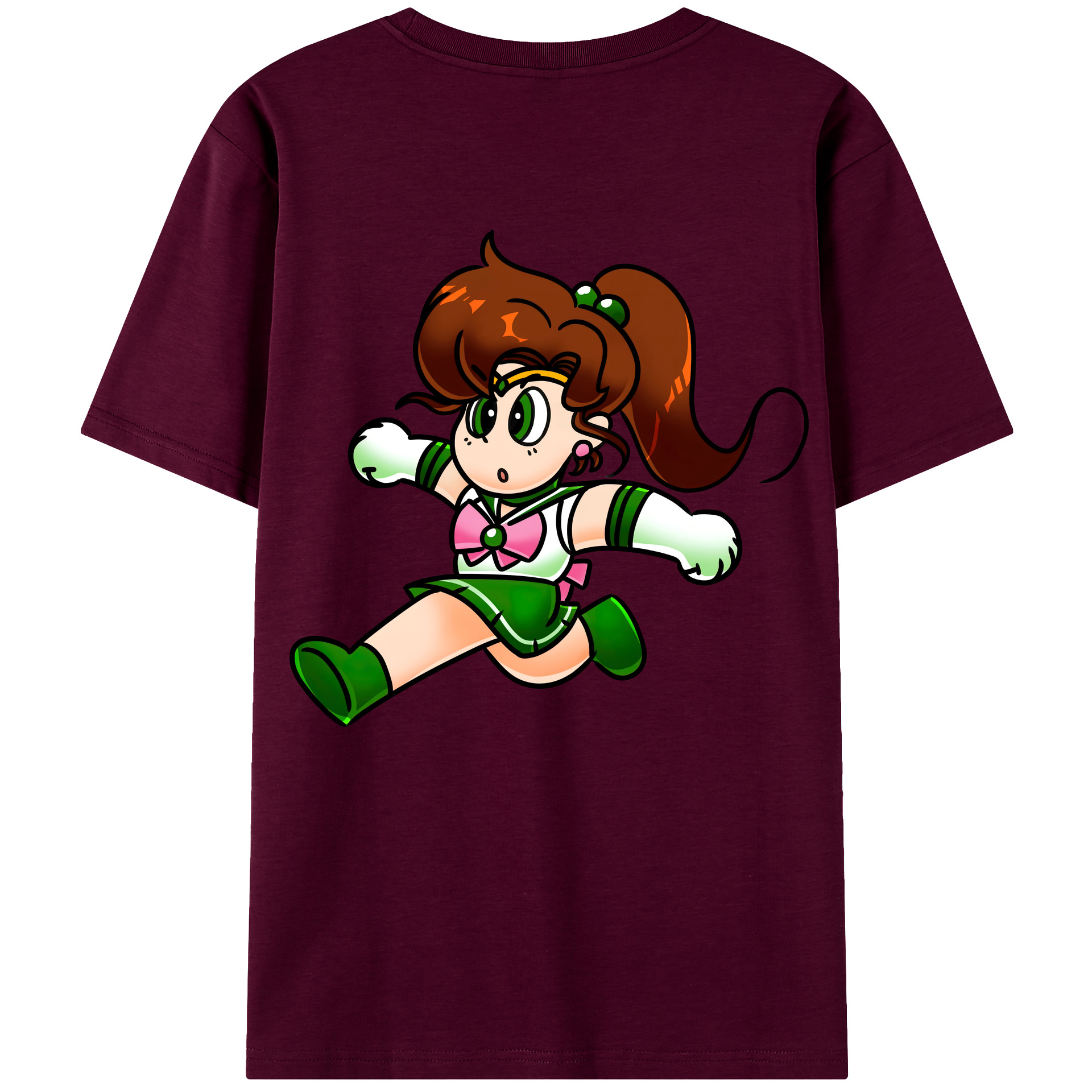 （画像用） 美少女戦士セーラームーン 木野 まこと きの まこと Sailor Moon Kino Makoto （セーラージュピター；Sailor Jupiter） レディース半袖Tシャツ(バックプリント)